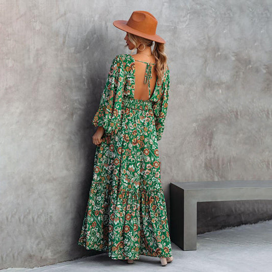 Mikaela - Maxivestido floral boho