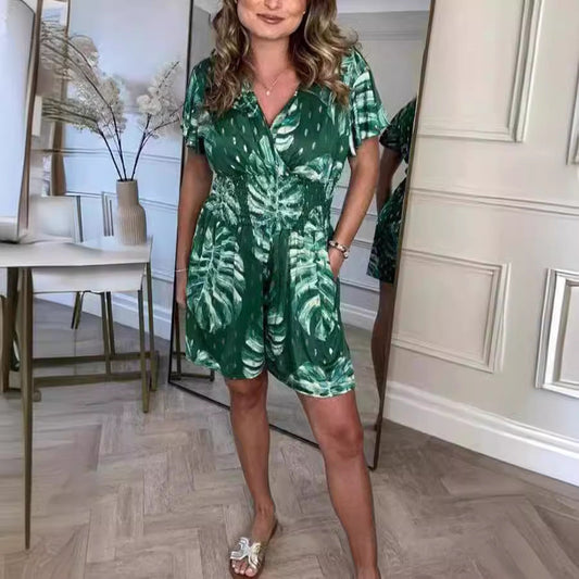 Kiara - Mono corto estampado tropical