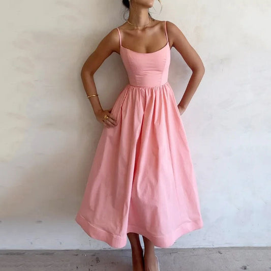 Clara - Vestido midi sin mangas