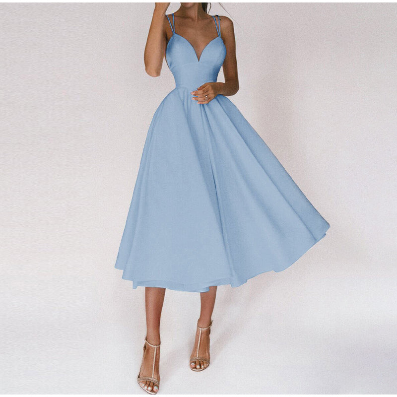 Gabriah | Abito elegante con scollatura a V e spalline