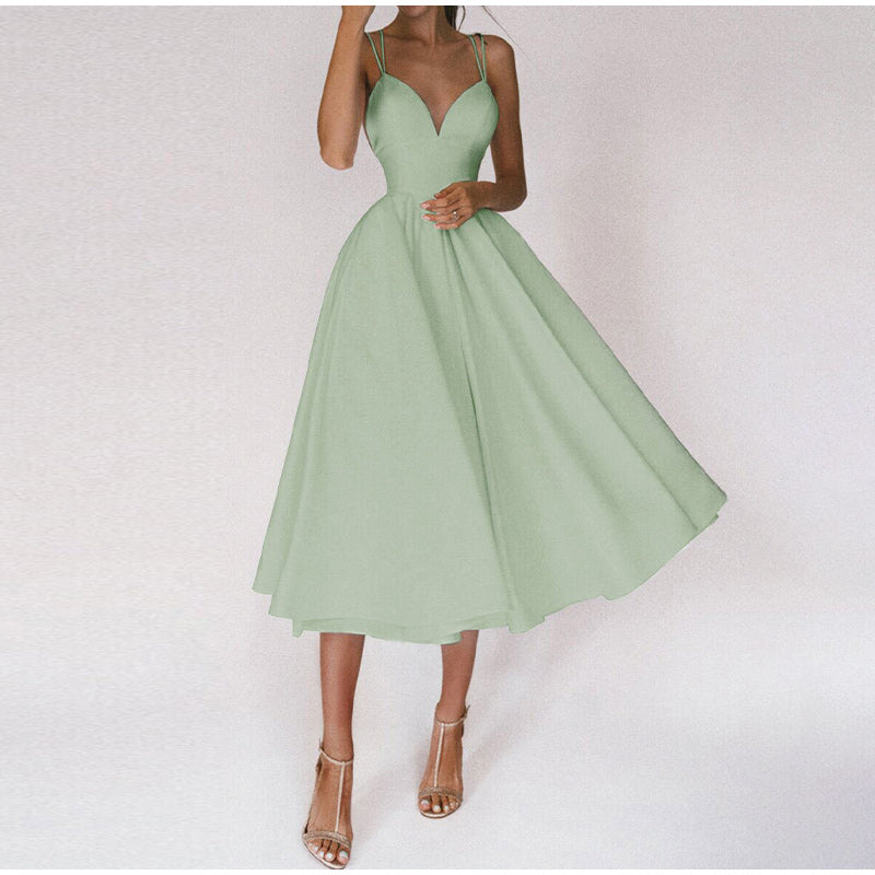 Gabriah | Abito elegante con scollatura a V e spalline