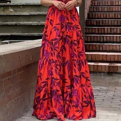 Sofia - Maxivestido floral con volantes