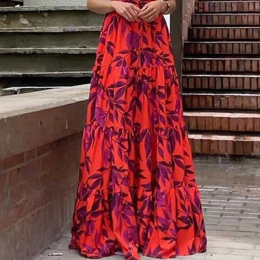 Sofia - Maxivestido floral con volantes