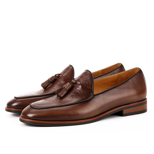 Ethan - Mocassini in pelle con nappe