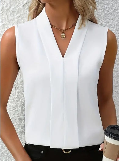Yarrah | Camicetta elegante senza maniche con scollo a V per donna